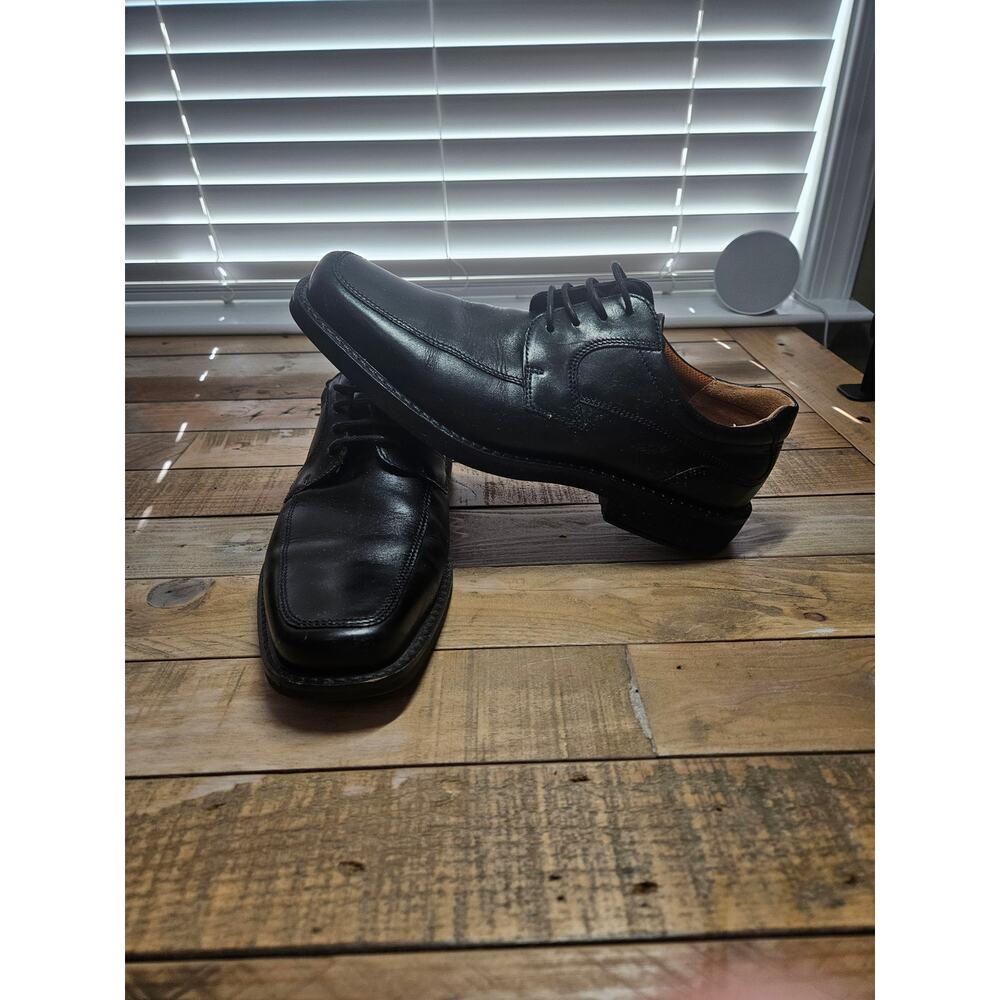 Ecco Helsinki Mens Square toe Dress Shoe Black Size 9